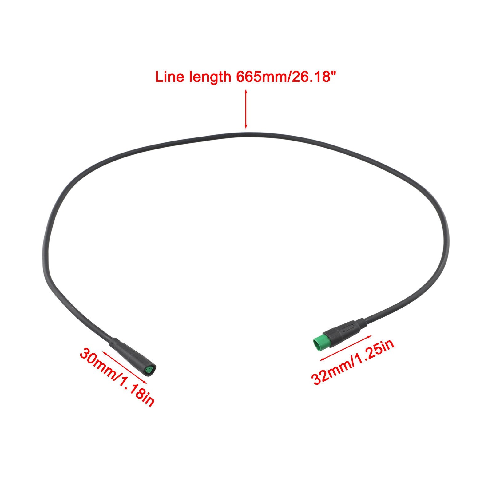 EBike Extension Cable 5 Pins Display Connector for Bafang CAN Protocol Use