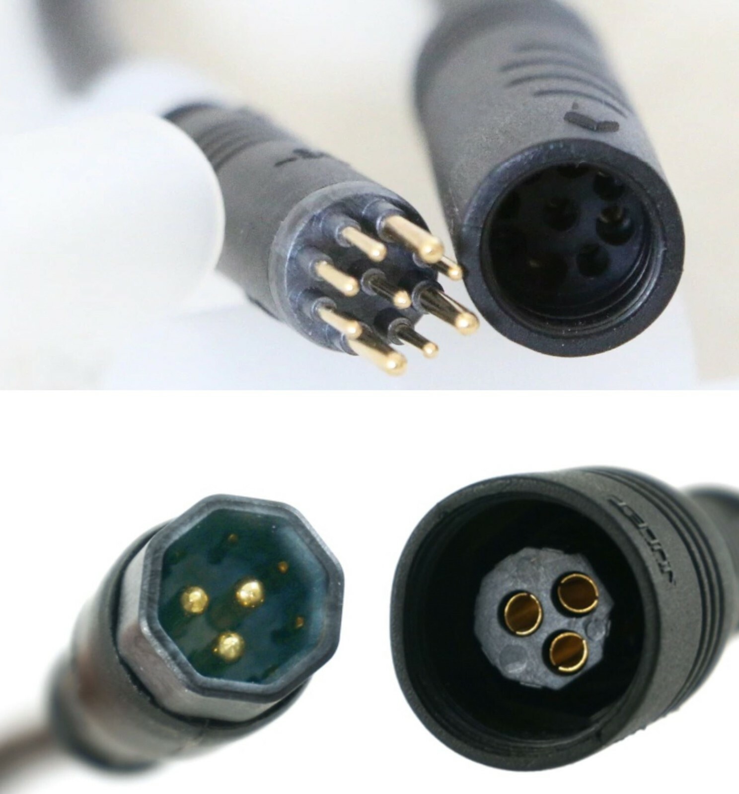 E-Bike Motor Extension Cable Waterproof 9 Pin 250W – 1kW Julet 60cm 2ft, 130cm
