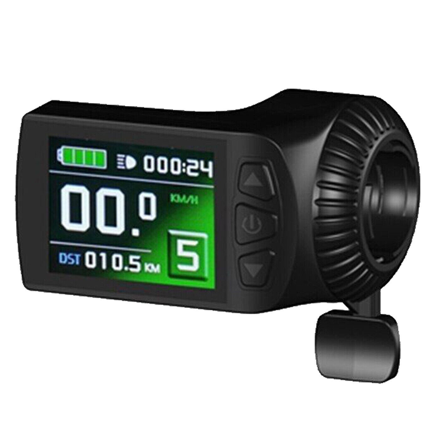Kunteng e-Bike Color Display KT-LCD9R eBike 24v 36v 48v w/Right Thumb Throttle