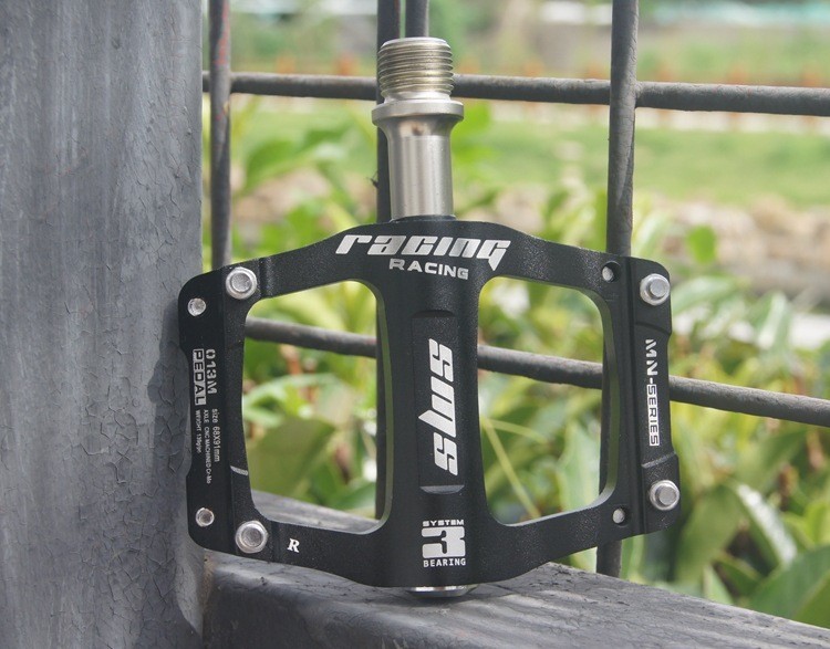 CNC Aluminum Road MTB Folding Bike Bicycle Pedal Flat Pedals 3 Bearings Small