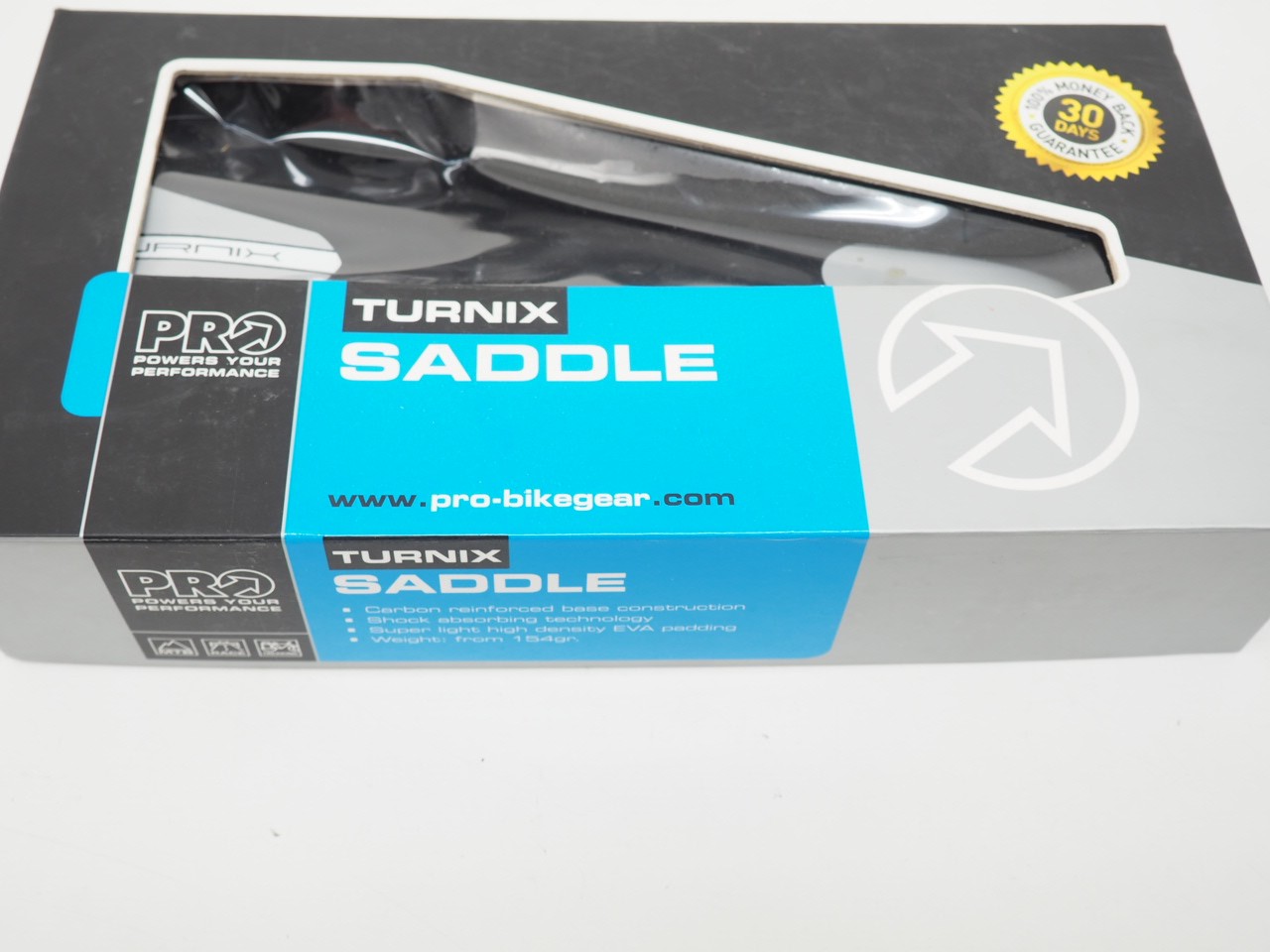 New! PRO Turnix Bicycle Saddle Carbon Base Ti Rail 132mm Width 210g MTB/Gravel