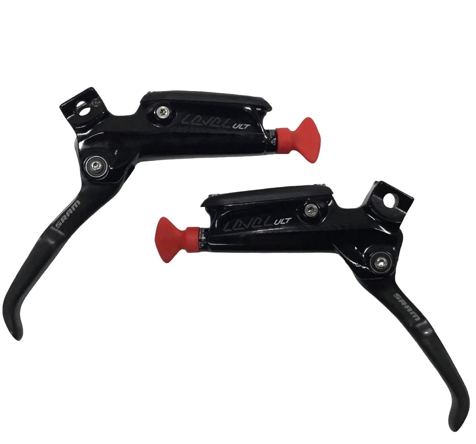 SRAM Level Ultimate Disc Brake Set Front Post & Rear Flat Mount 2‑Piston Black