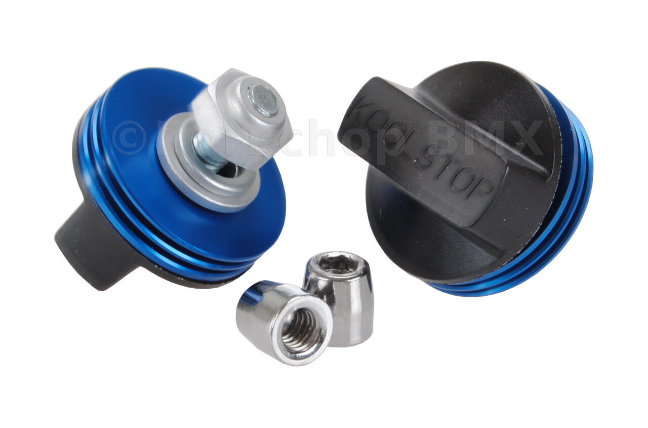 KOOL STOP Intl’l old school BMX finned bicycle brake pads BLUE