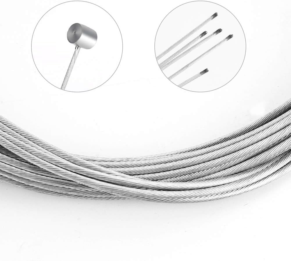 Black Bike Brake Cable Kit Front Rear with Housing Set