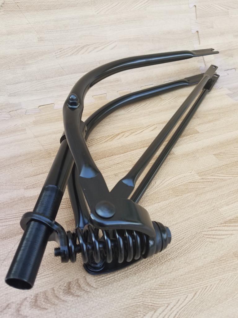 26″ Black Bent Springer Fork Bicycle,Bike Cruiser,Chopper Lowrider
