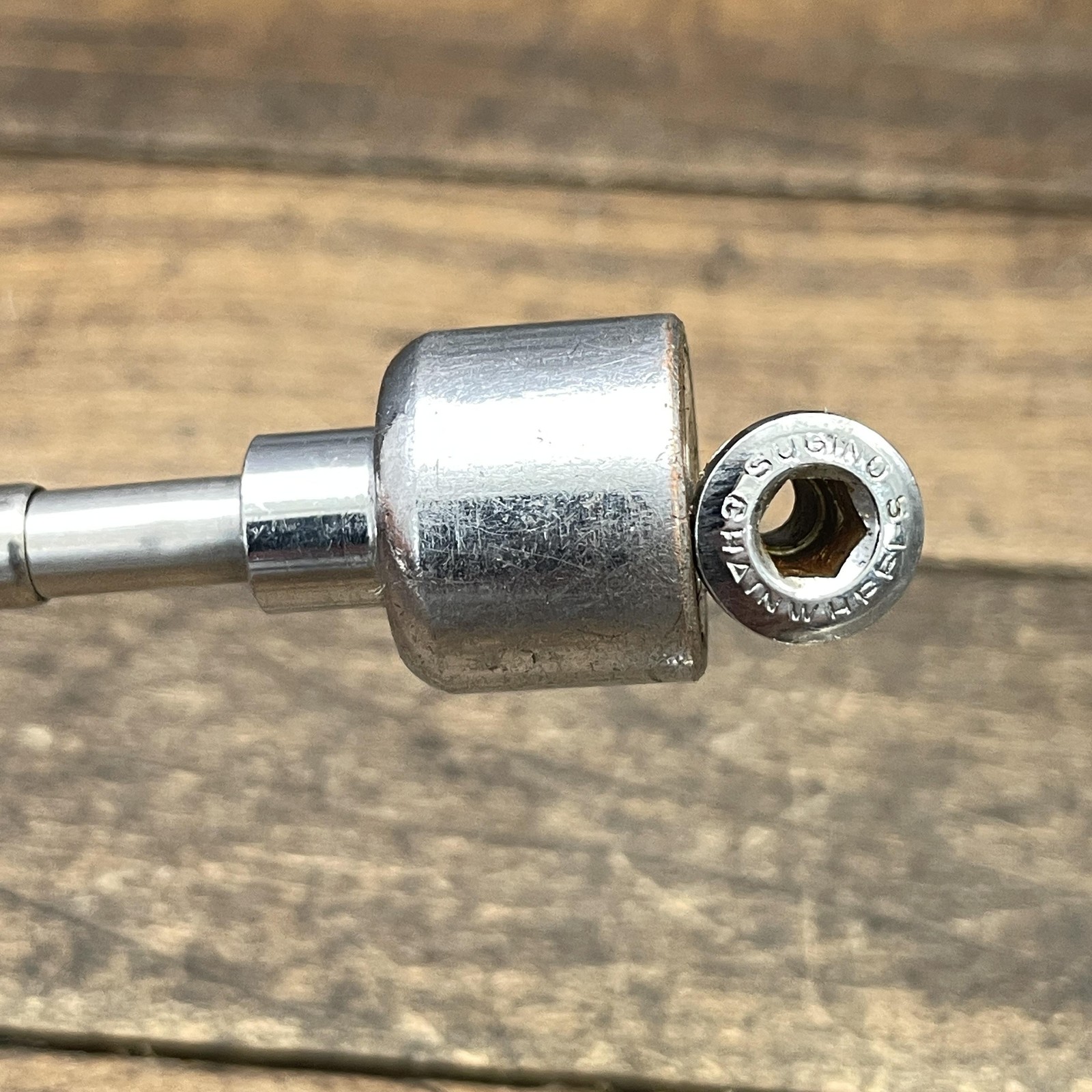 Vintage Sugino Chainring Bolts Nuts Dust Caps Silver Drivetrain Bike Parts Kit