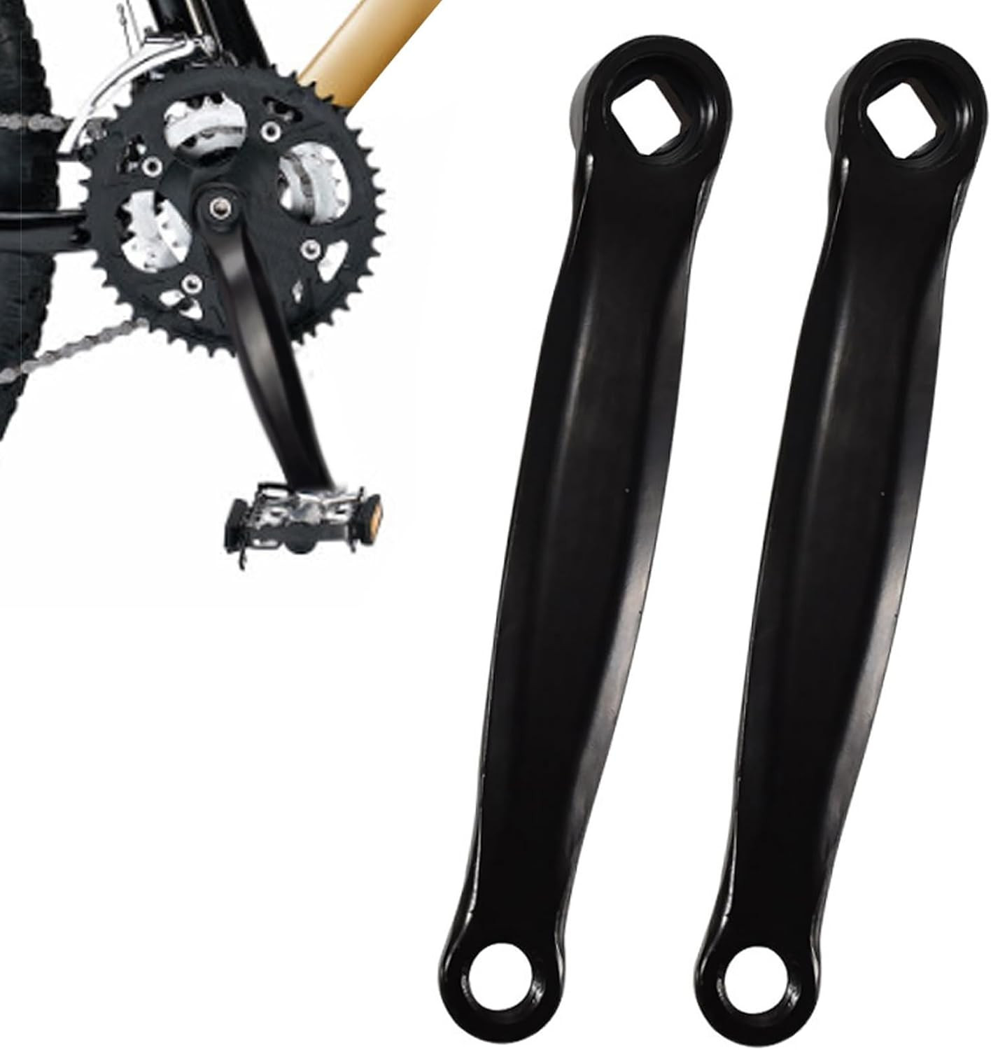 Left Side Crank Arm Replacement for Mountain & Road Bikes – 2 PCS Set