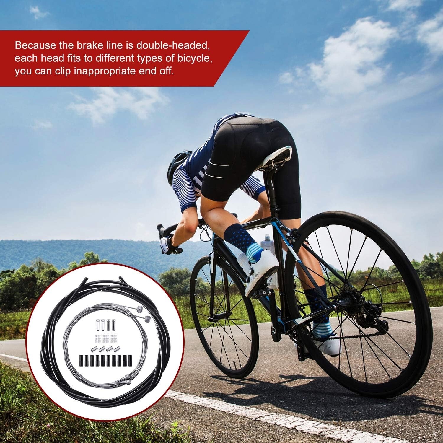 Universal Bicycle Shift and Brake Cable Kit – Durable and Reliable for All Bikes