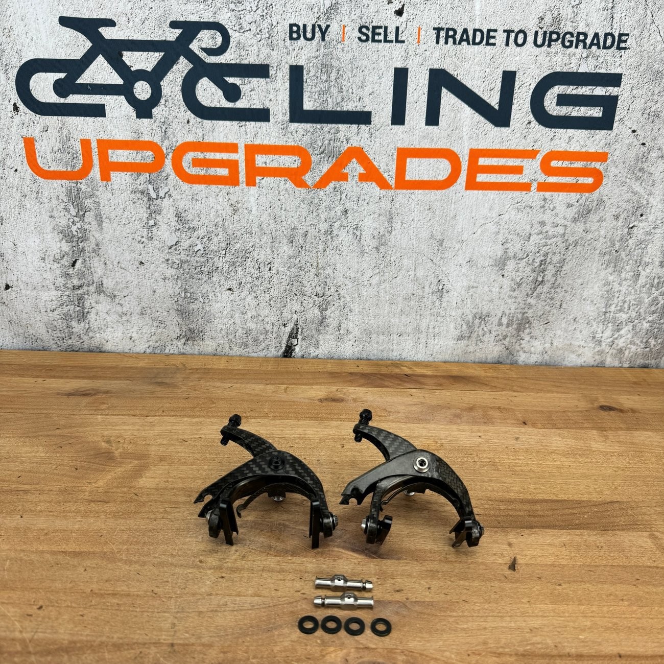 Rare! ax-lightness Orion SL Carbon Center-Mount Rim Brake Calipers 105 Grams!