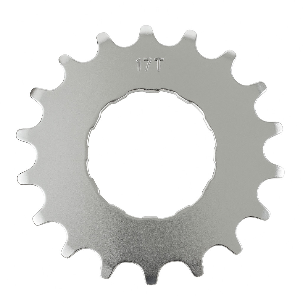 Enviolo 17T Flat Sprocket, 3/32″, Nickel Plated, Snap Ring Mount, Cog Only