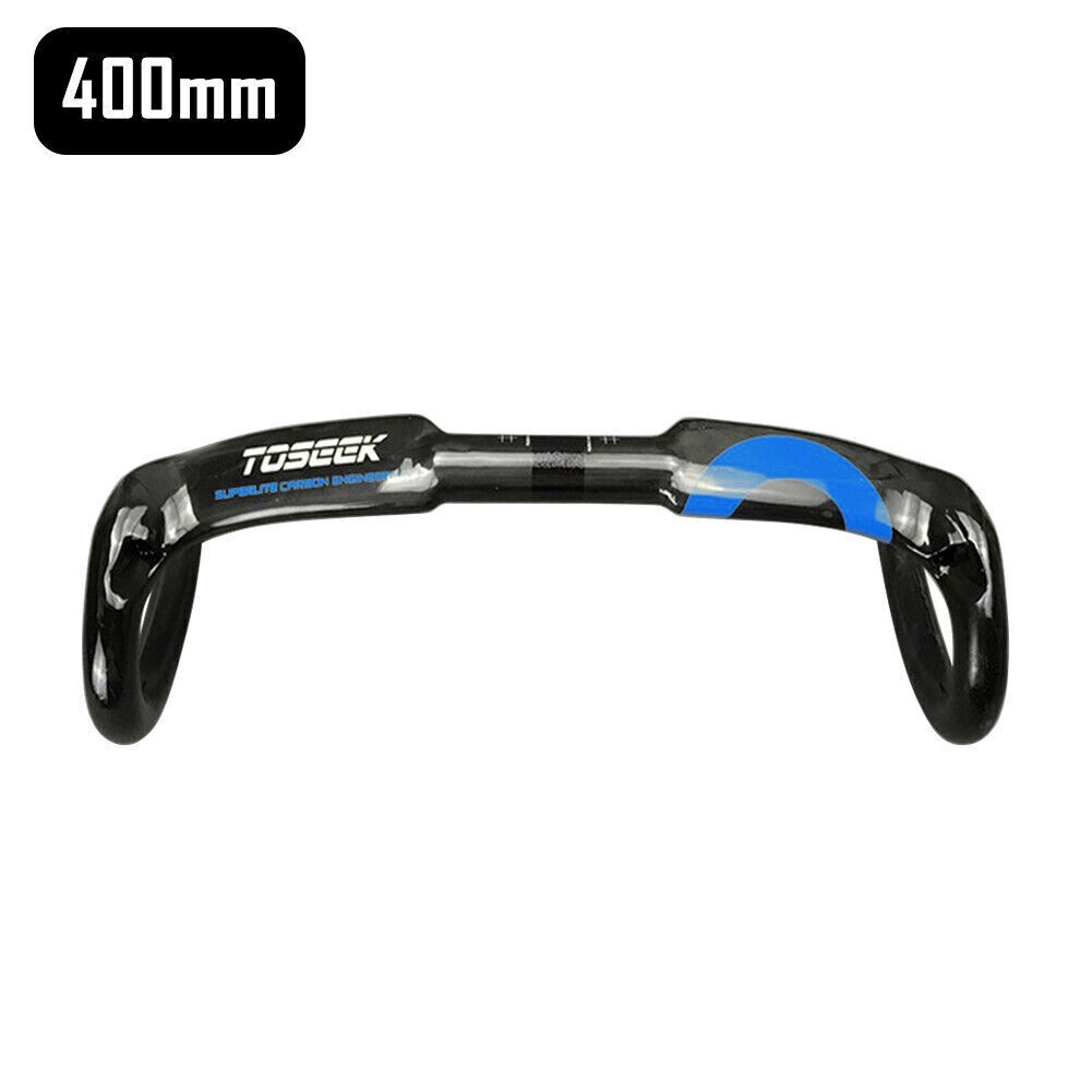 For Toseek Bike Bicycle Racing Drop Bar Handlebar UD Carbon Fiber 400/420/440mm