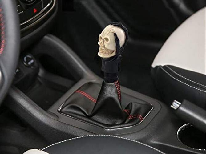 Skull Manual Car Knob Shifter – Auto Gear Shift Handle – Magic Skeleton Beige