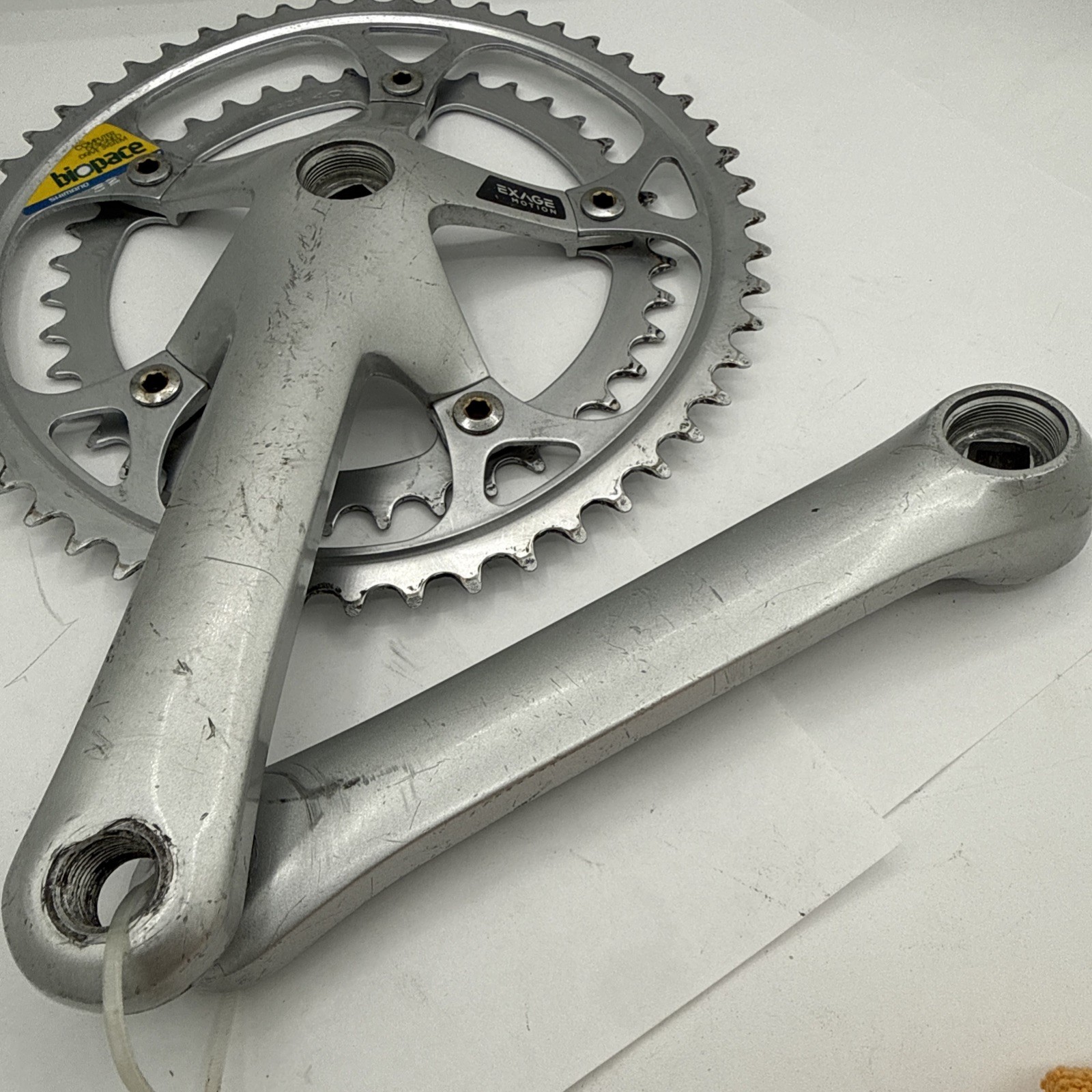 Shimano EXAGE Motion Crankset 170mm BIOPACE Double 52/ 40 Square Taper Fc-a250