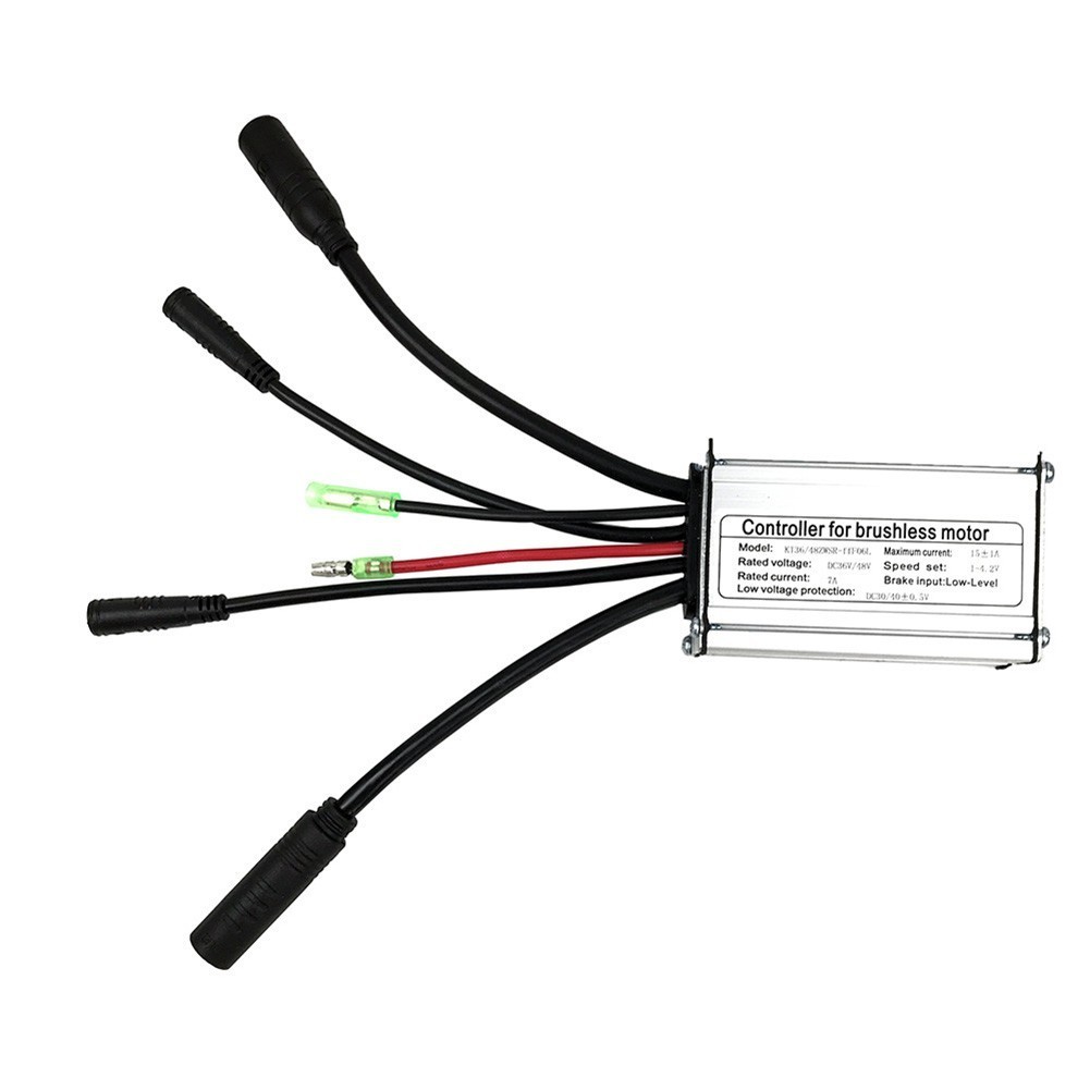 36/48V KT15A Ebike Waterproof Controller With Lightline For 250W Brushless Motor