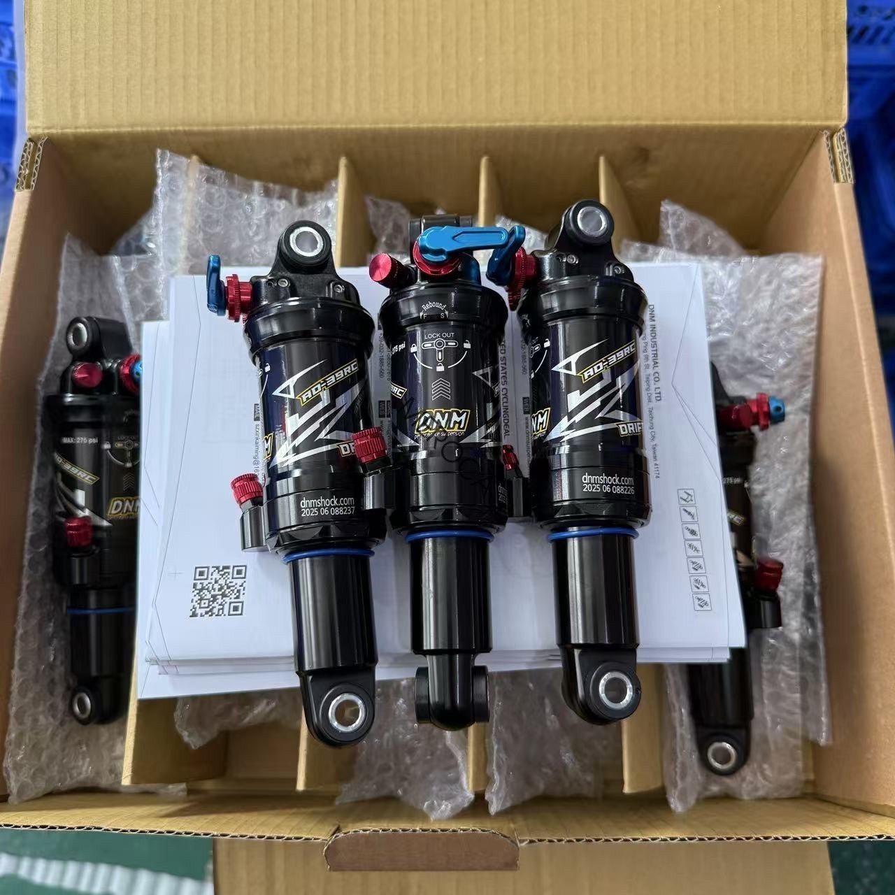 DNM AO39RC Dual Air Rear Shock Mountain Bike Shock 3-Step Lockout 165/190/200mm