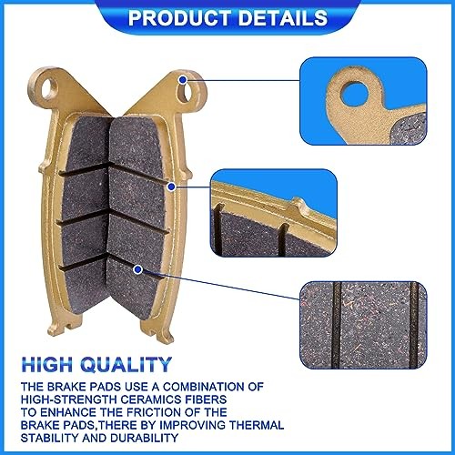 Motorcycle Front and Rear Brake Pads Set Replacement For TRIUMPH Bonneville