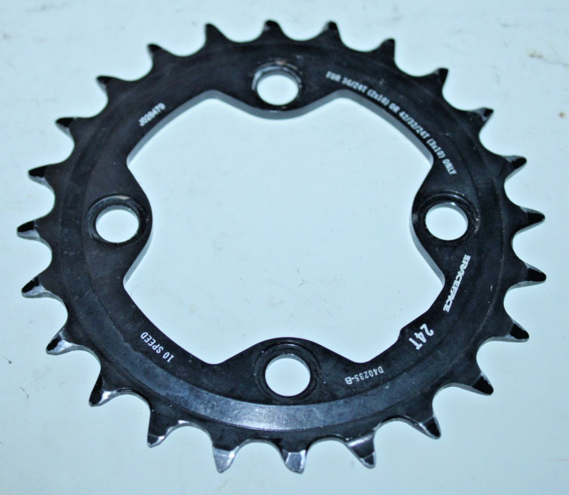 Raceface Turbine MTB Bike Chain Ring Set 4-Arm 36/24T Black 64/104BCD 10S Gravel