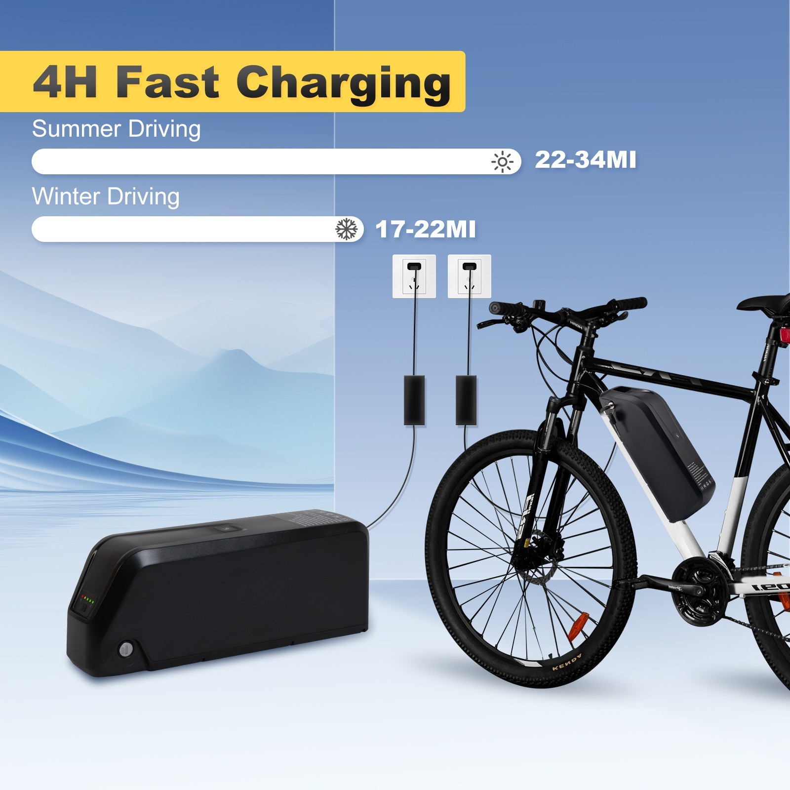 52V Ebike Hailong Lithium Battery 52V 20Ah Electric Bike Battery BMS For 0-1500W