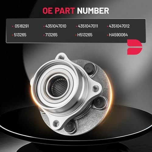 513265 2PCS Front Wheel Bearing and Hub Assembly 5 Lugs Compatible 2PCS 513265