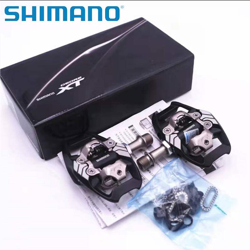Shimano Deore XT PD-M8020 SPD MTB Trail Pedals Clipless w/ SM-SH51 PD-M8120