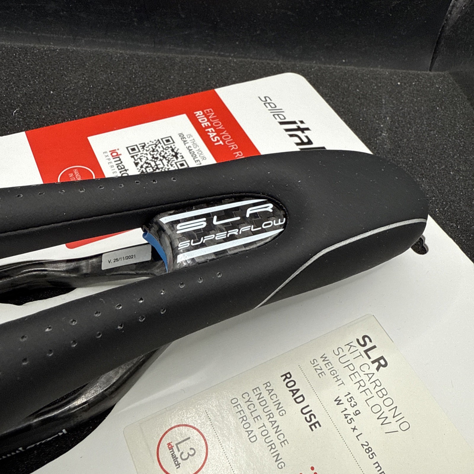 Selle Italia Slr Kit Carbonio Superflow Cycling Saddle Seat L3 145mm (9419-54)