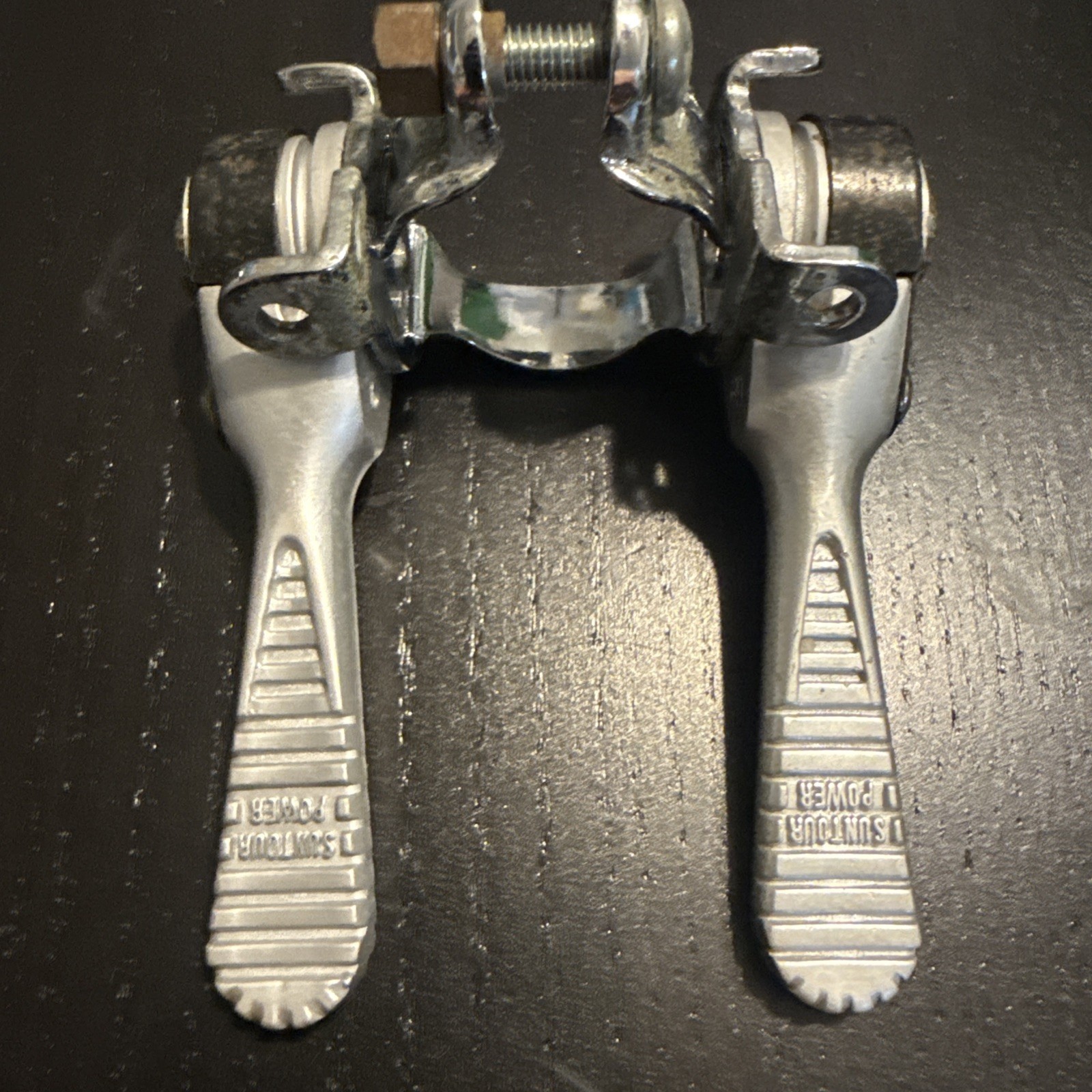 Vintage 70s Suntour Power Shifter Levers Friction Ratchet DownTube 28.6 mm