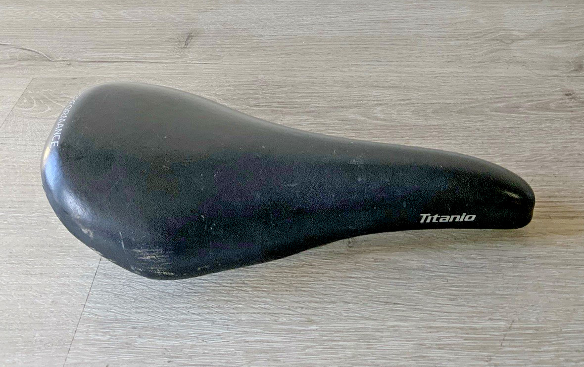PERFORMANCE TITANIO ROAD BIKE SADDLE 258 GRAMS 128 MM X 285 MM