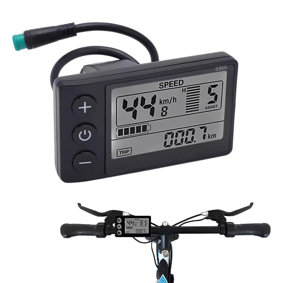 For E-Bike LCD Display 24V/36V/48V Display E-Bicycle MTB Part Electric Bike 2024