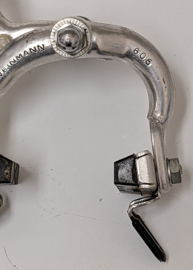 Vintage Weinmann 605 Brake Caliper 50-65mm Silver Side-Pull Silver