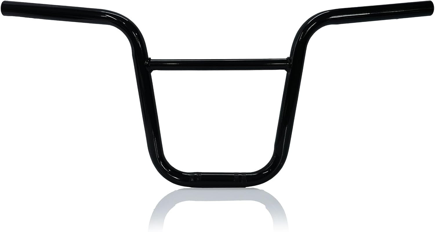 Black 7/8» Mini Bike Handlebar, 10.5» Rise Crossbar Design for Motovox MBX10 M