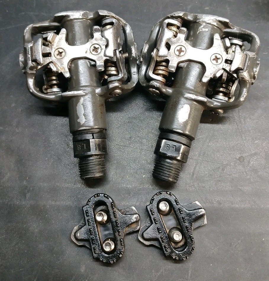 Ritchey Wellgo MTB Dual Sided Clipless Pedals 9/16″ w/ Cleats SPD Logic Vintage