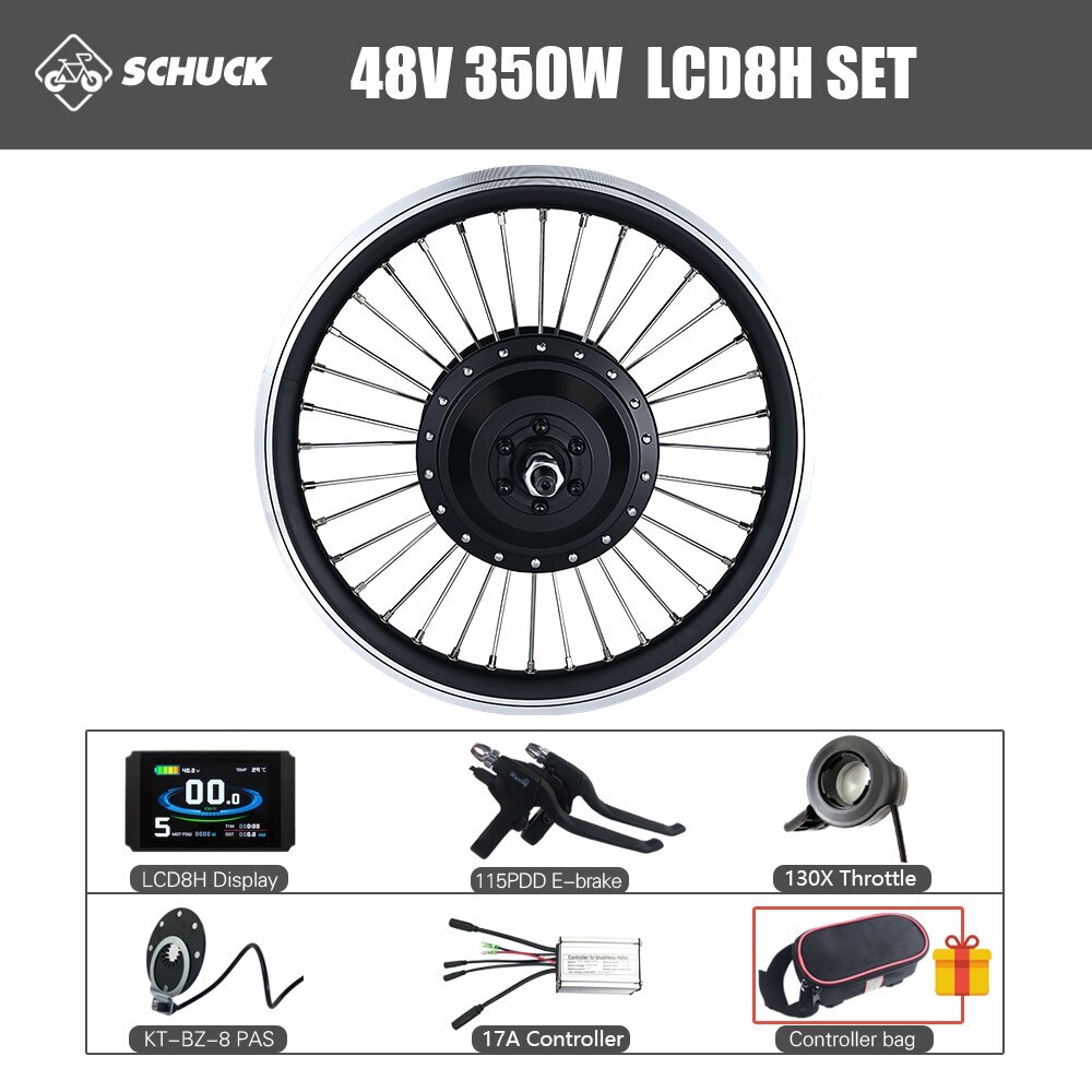 Electric Bike Motor Conversion Kit 36V 48V 350W Rear Rotate Wheel Motor Wheel