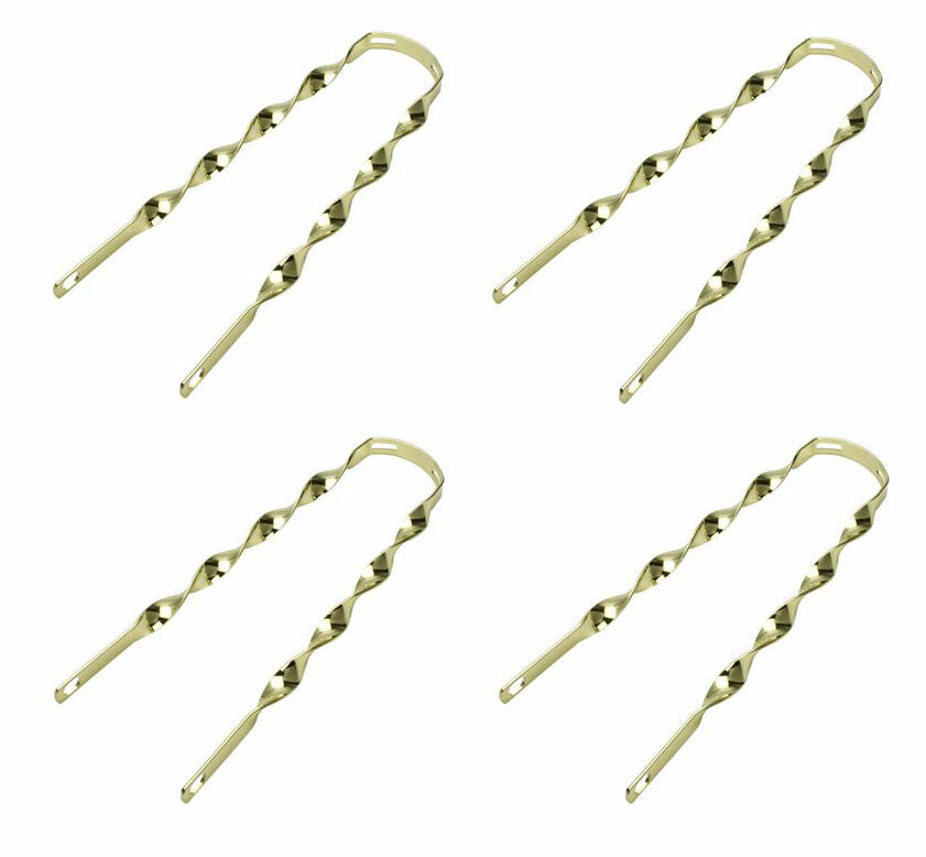 4 NEW 10″ LONG VINTAGE LOWRIDER STEEL TWISTED FENDER BRACES IN GOLD FOR 20″ BIKE