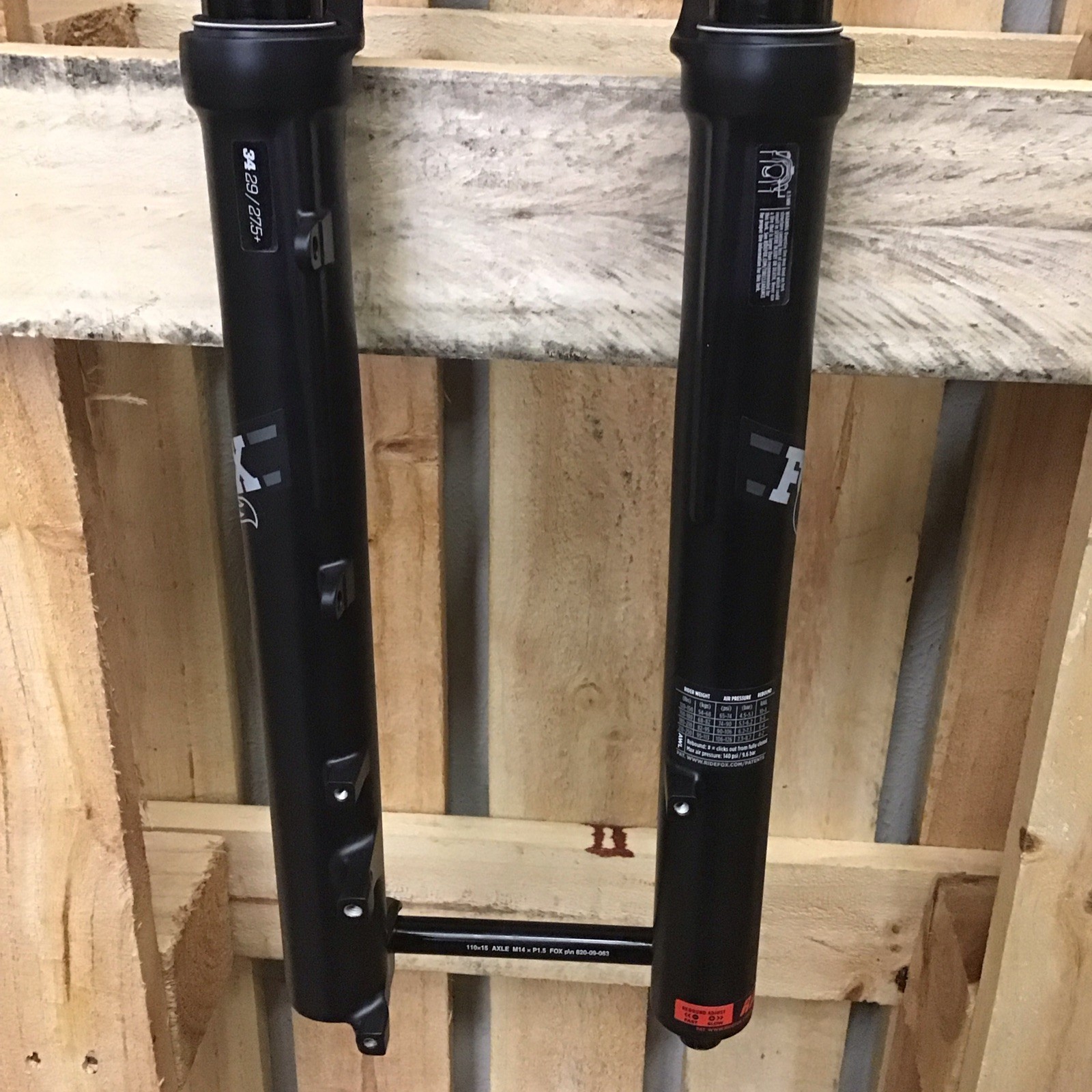 FOX 34 AWL Suspension Fork 29 140 mm 15QR x 110 mm 51 mm Offset Matte Black RAIL