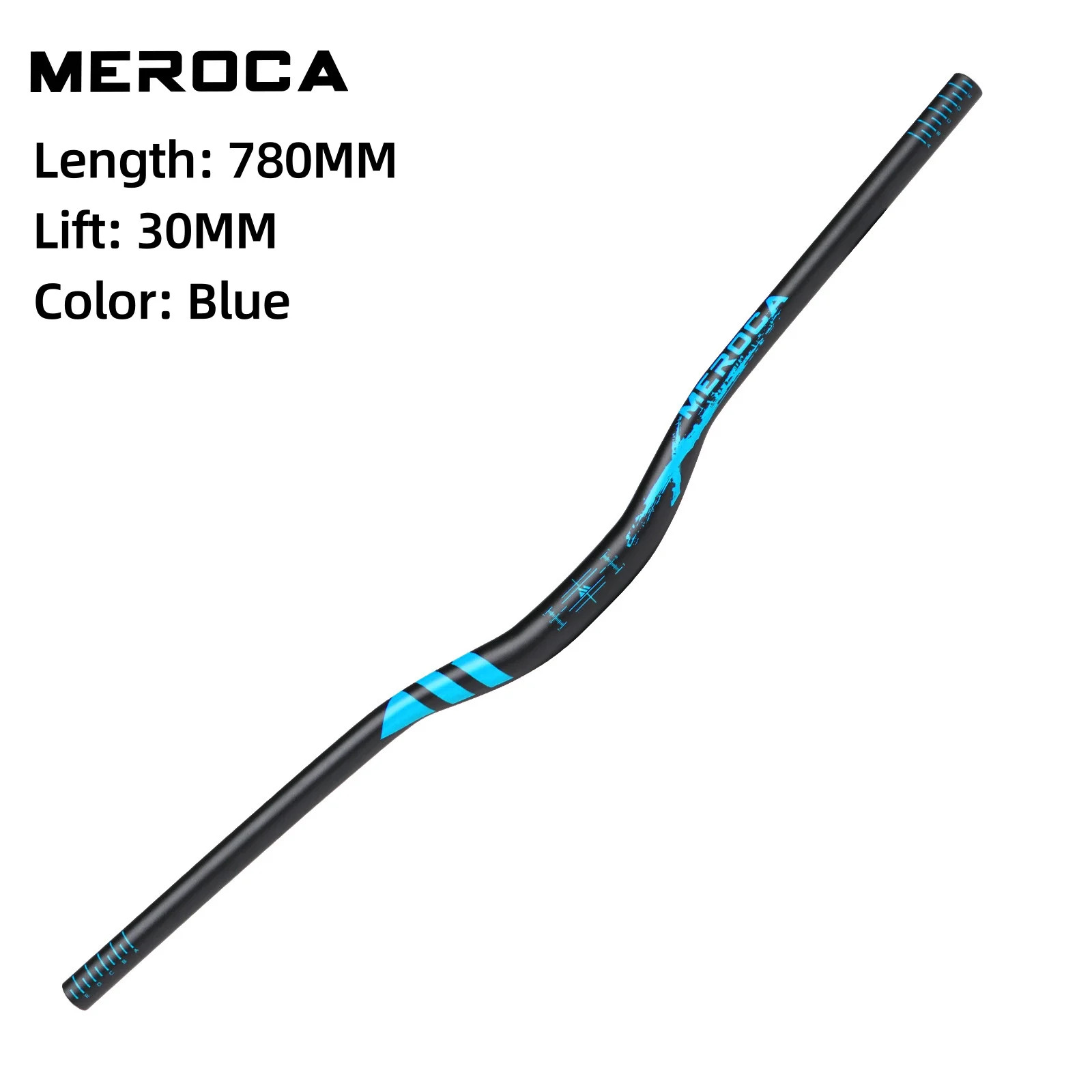 KORE MTB Bike Handlebar 720/780mm Aluminum Swallow Shape Rise 30/55mm 31.8mm