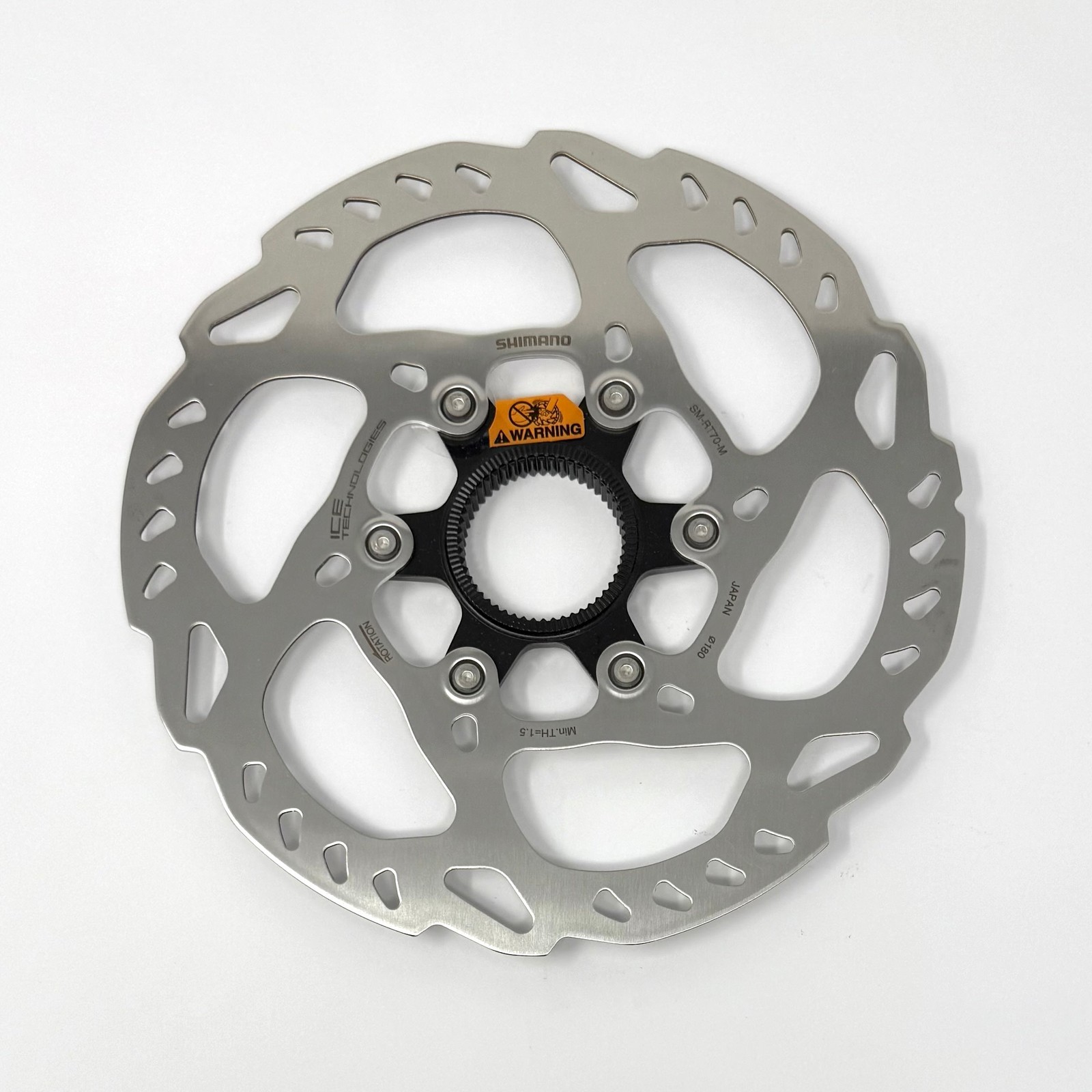 Shimano SM-RT70 180mm Center Lock Disc Brake Rotor ISMRT70ME External Lockring
