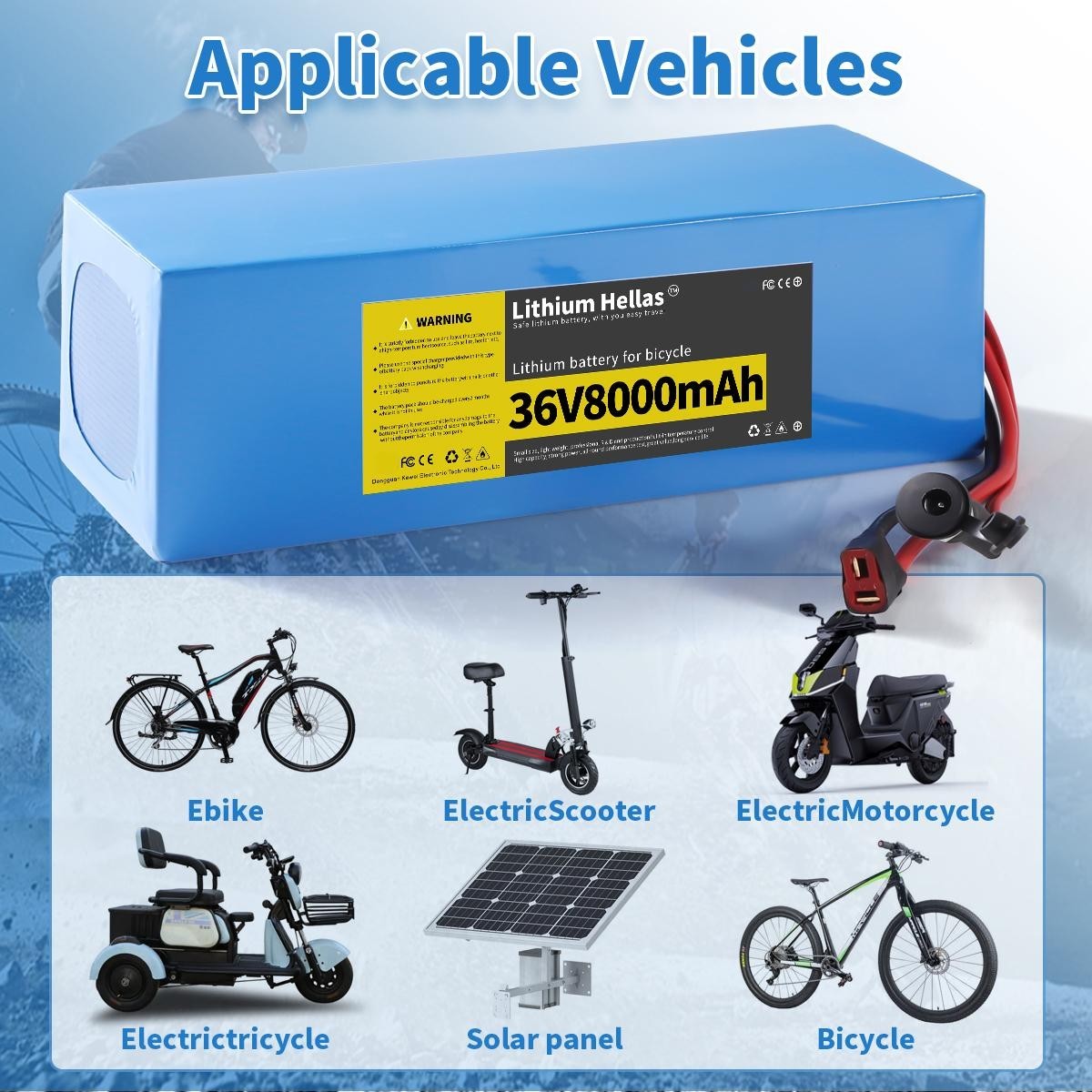 36V8Ah Li-ion Battery Repalcement For Ebike Electric Bicycle Scooter–US STOCK