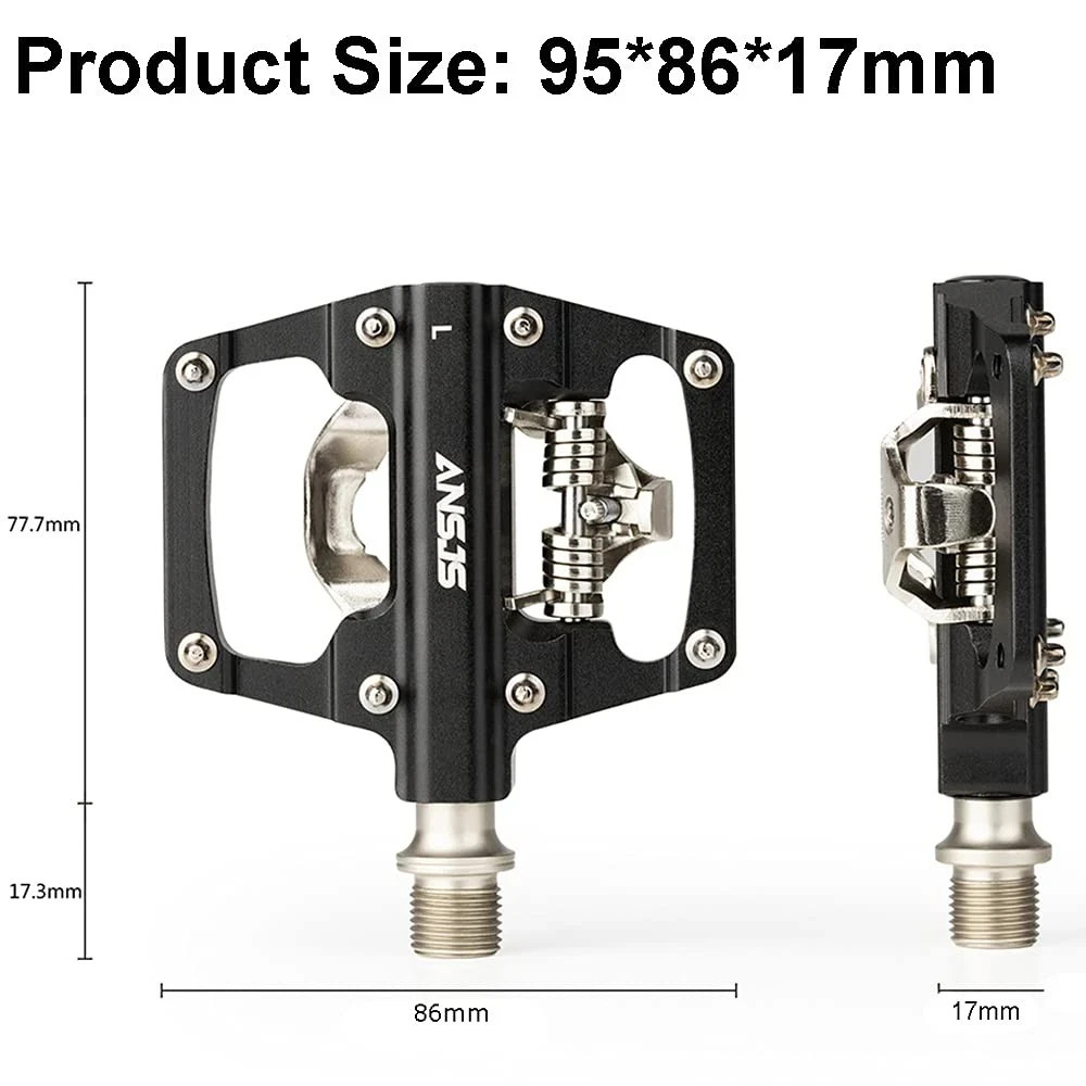 MTB Dual Function Pedals SPD Clipless Platform Mountain Bike Clip Cycle