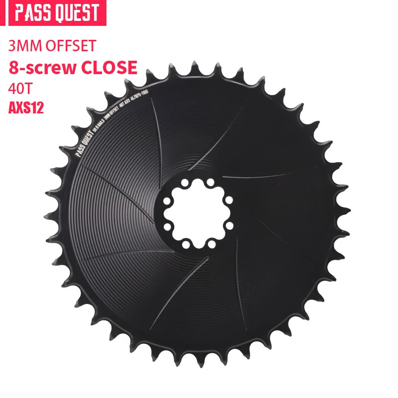 Round Narrow Wide Chainring 3mm Offest Direct Mount Crank Gravel Bike AXS 40-56T