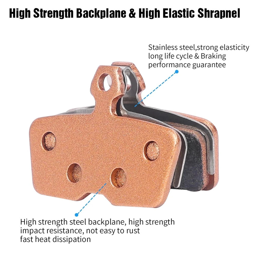 4-Piston Sintered Metal MTB Bike Brake Pads Compatible with SRAM Code,Code R,…