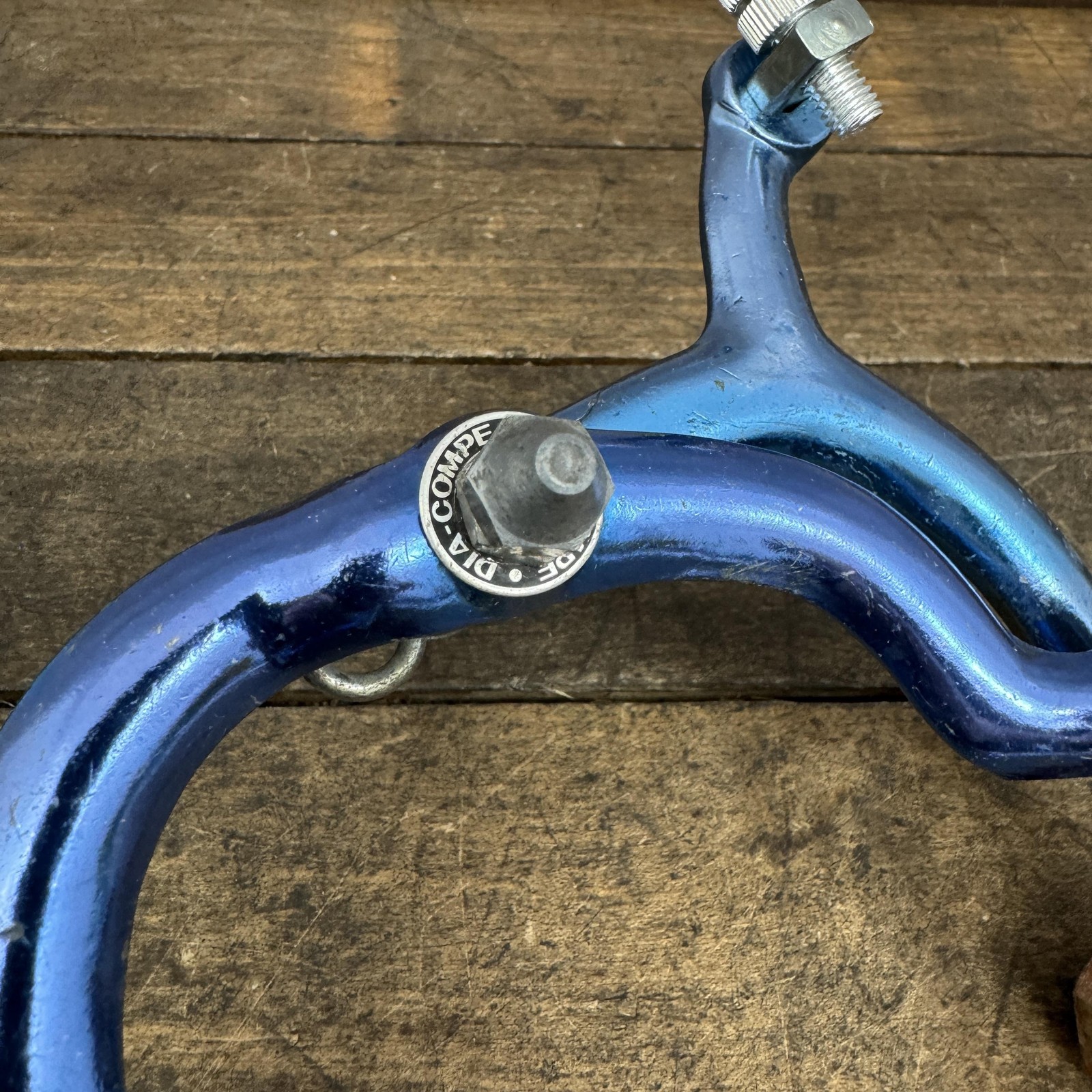 Vintage 1020 Side Pull Caliper Brake Blue Single BMX Road Bike 80s
