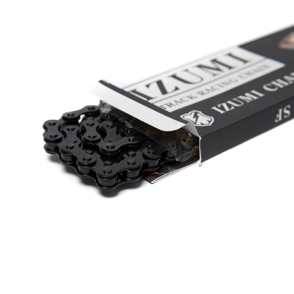 IZUMI 410 JET BLACK MASH SF CHAIN 1/2X1/8 116 LINKS NEW