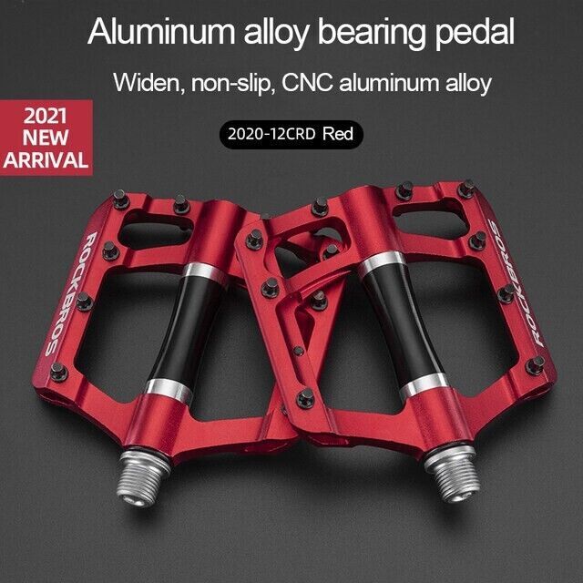 9/16″ Bike Pedals MTB Road Bicycle Aluminum Alloy Metal Sealed Bearing Non-Slip