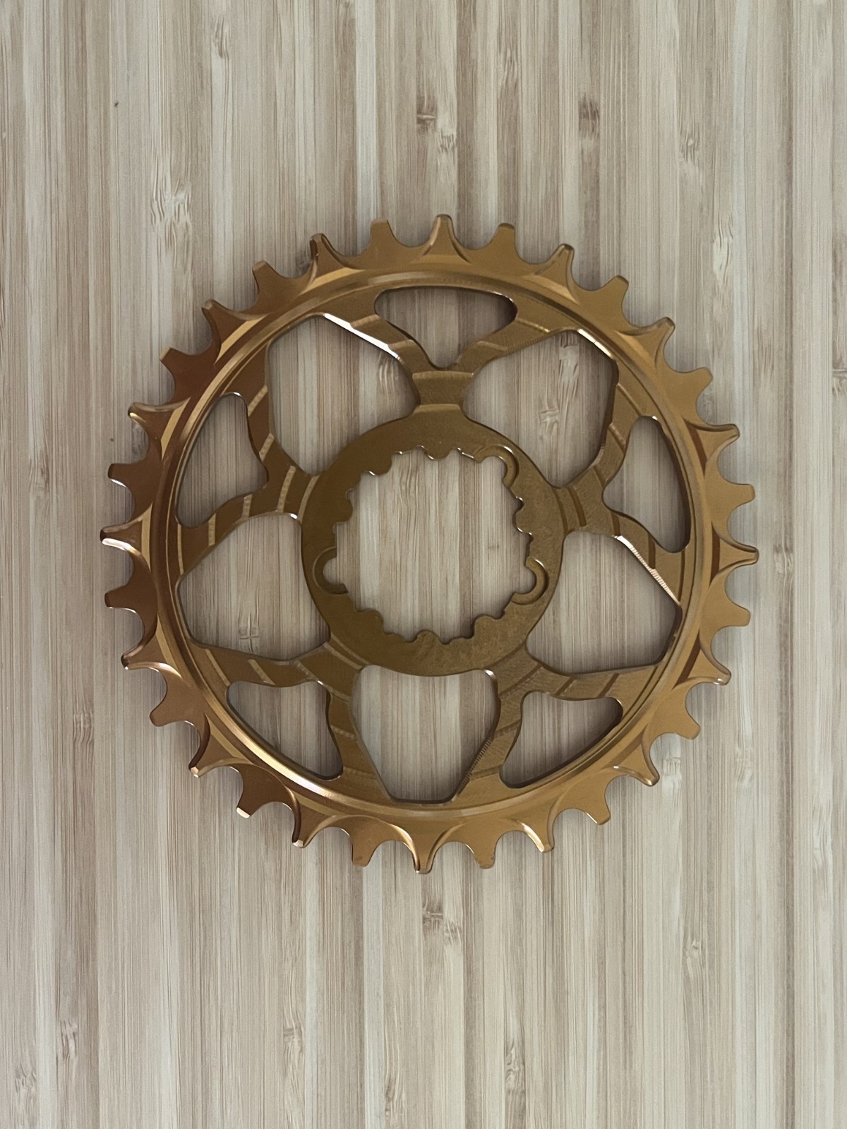 5Dev 7075 Classic Chainring – 32t, 3mm Boost, 3-Bolt SRAM Direct Mount, Kashima