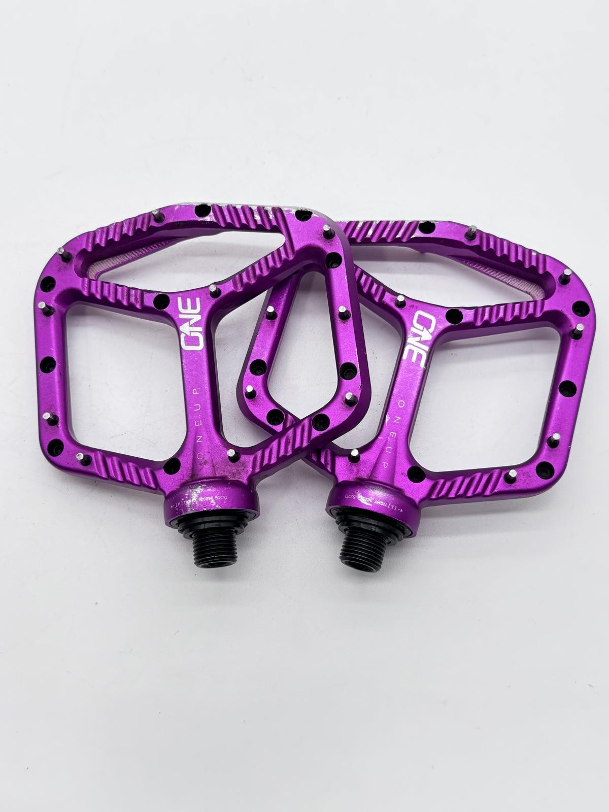 OneUp Components Aluminum Pedal – Purple MTB Large Platform