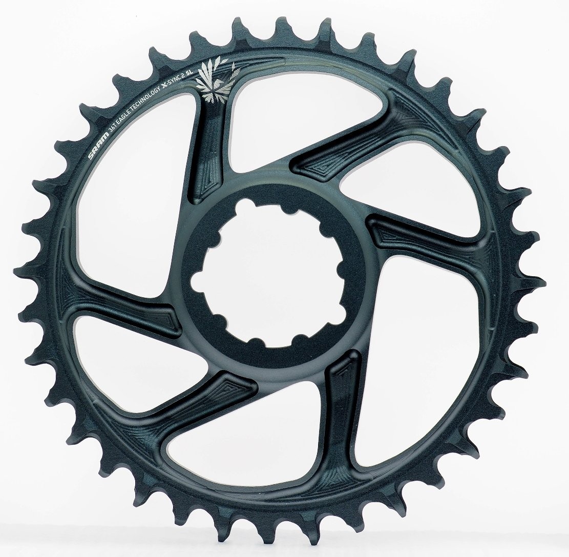 Sram AXS XX1 Eagle 12s Super Light DM 36T Chainring 6mm Offset Lunar Grey