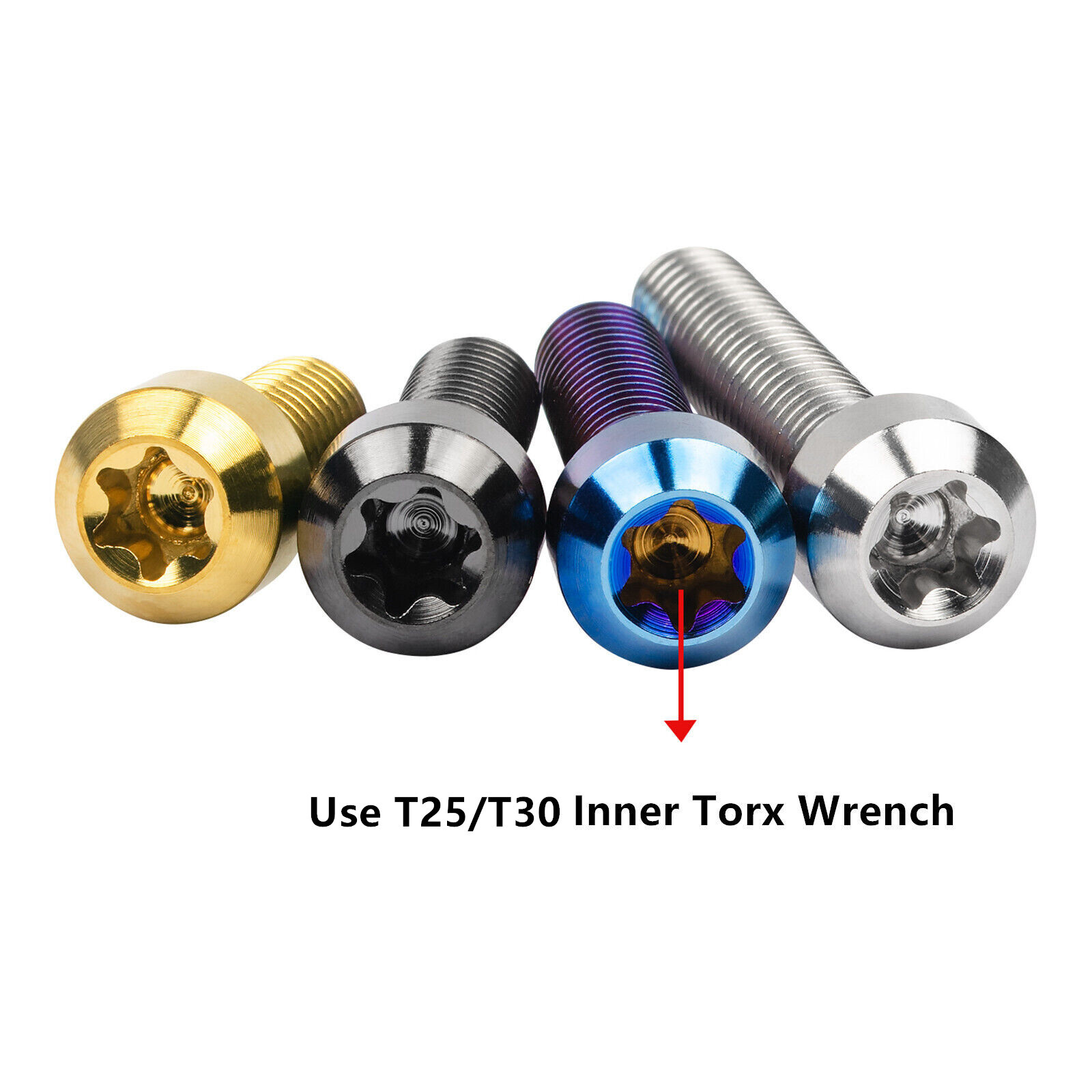 Titanium Bolt M5/M6x10 15 20 25 30 35 40 50 60 70 80mm Chamfered Head Torx Screw