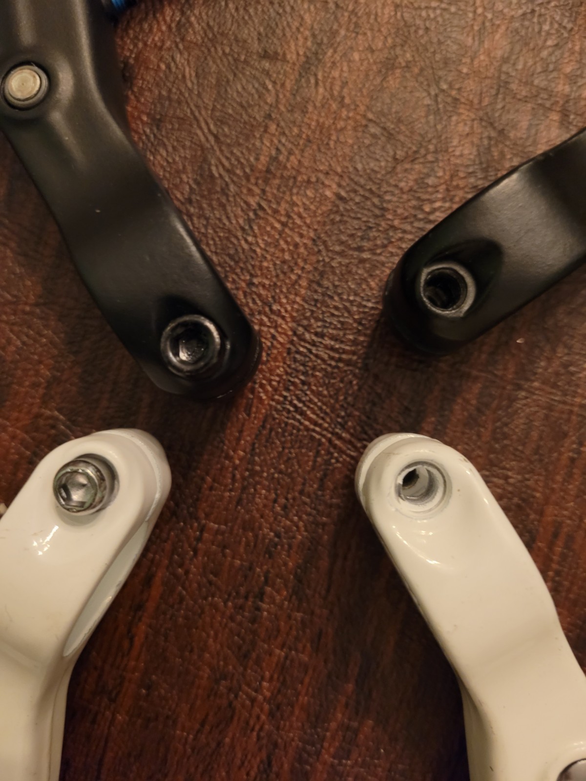 1 Pair FR-5 BLACK Brake Levers & 1 Pair of Unbranded White Brake Levels.