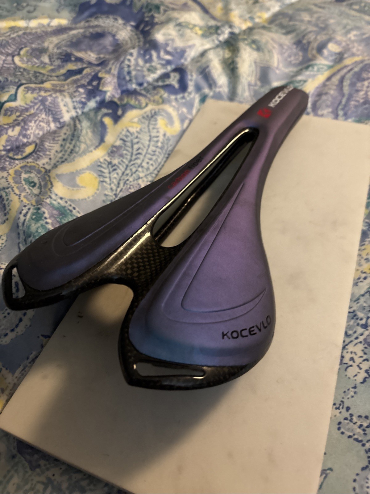 Kocevlo 3D Printed Carbon Saddle Road Bike 143mm 140 Grams