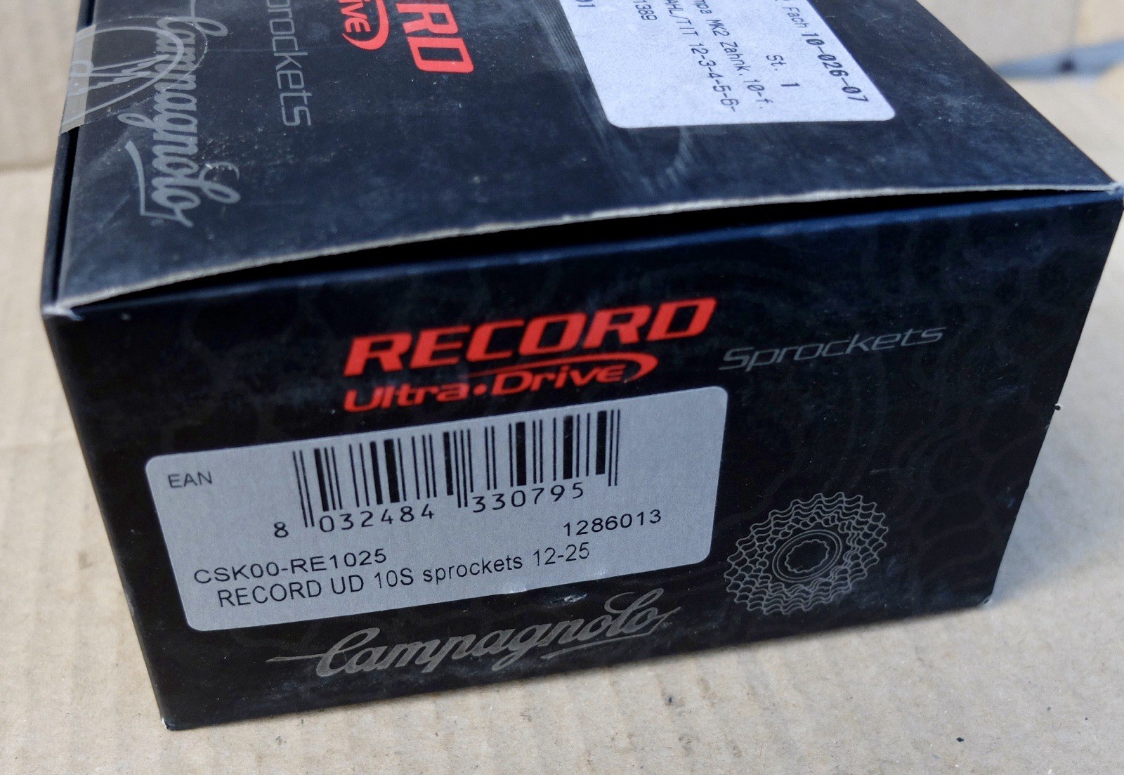 Campagnolo * Record 10sp * Part Titanium Cassette 12-25TH NOS NIB (19% VAT)